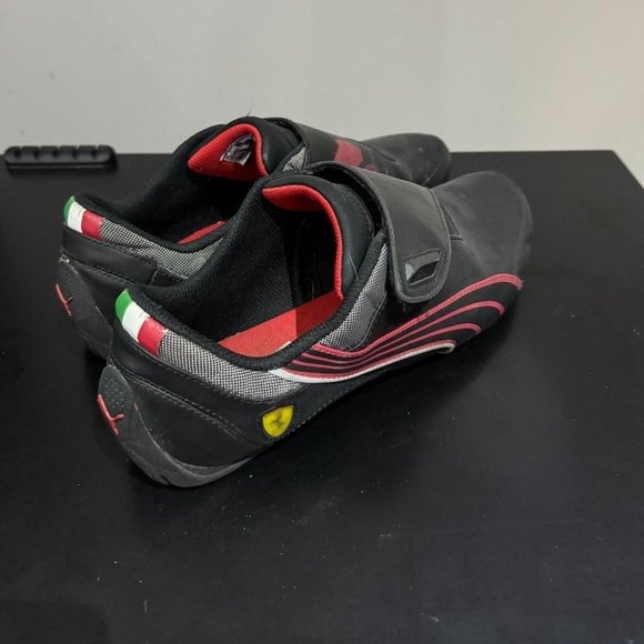 Puma  Drift Cat 3 Velcro FERRARI Black & Red Mens Shoes - Size 11 - Picture 4 of 4
